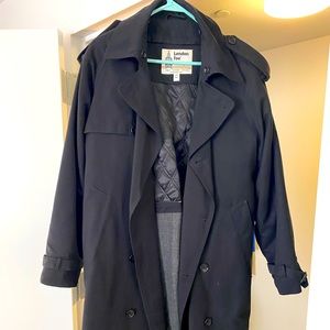 Beautiful black trench coat